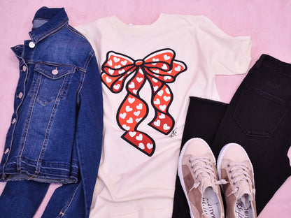 Big Heart Bow Graphic Tee