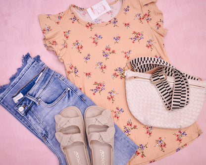 All Over Floral Knit Top