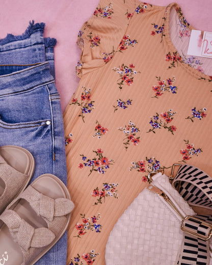 All Over Floral Knit Top