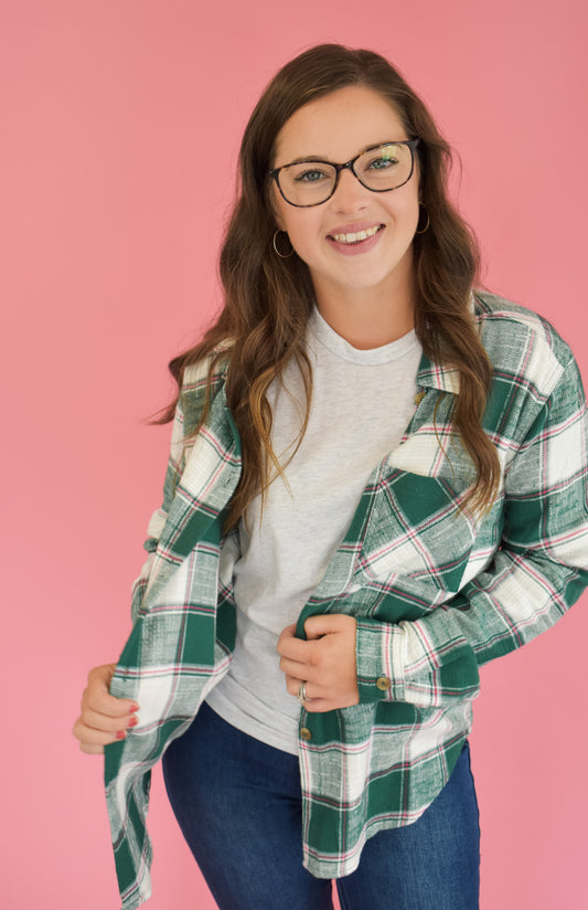 Highlight The Good Plaid Top