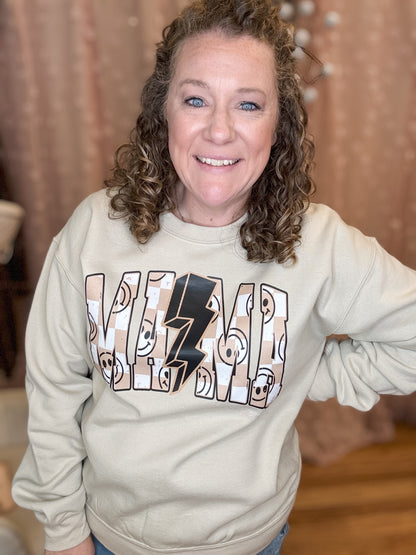 Mama Lightning Bolt Pullover