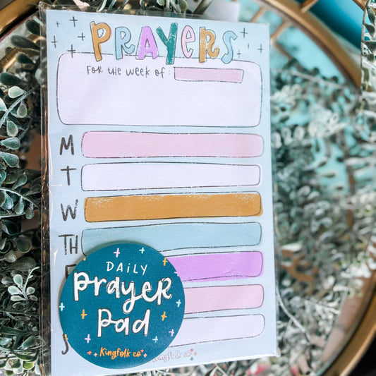 Kingfolk Co. Weekly Prayer Notepad