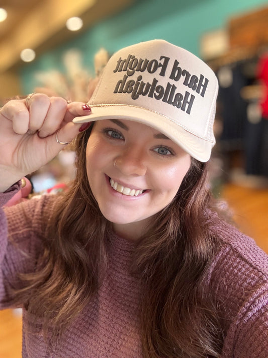 Hard Fought Hallelujah Trucker Hat