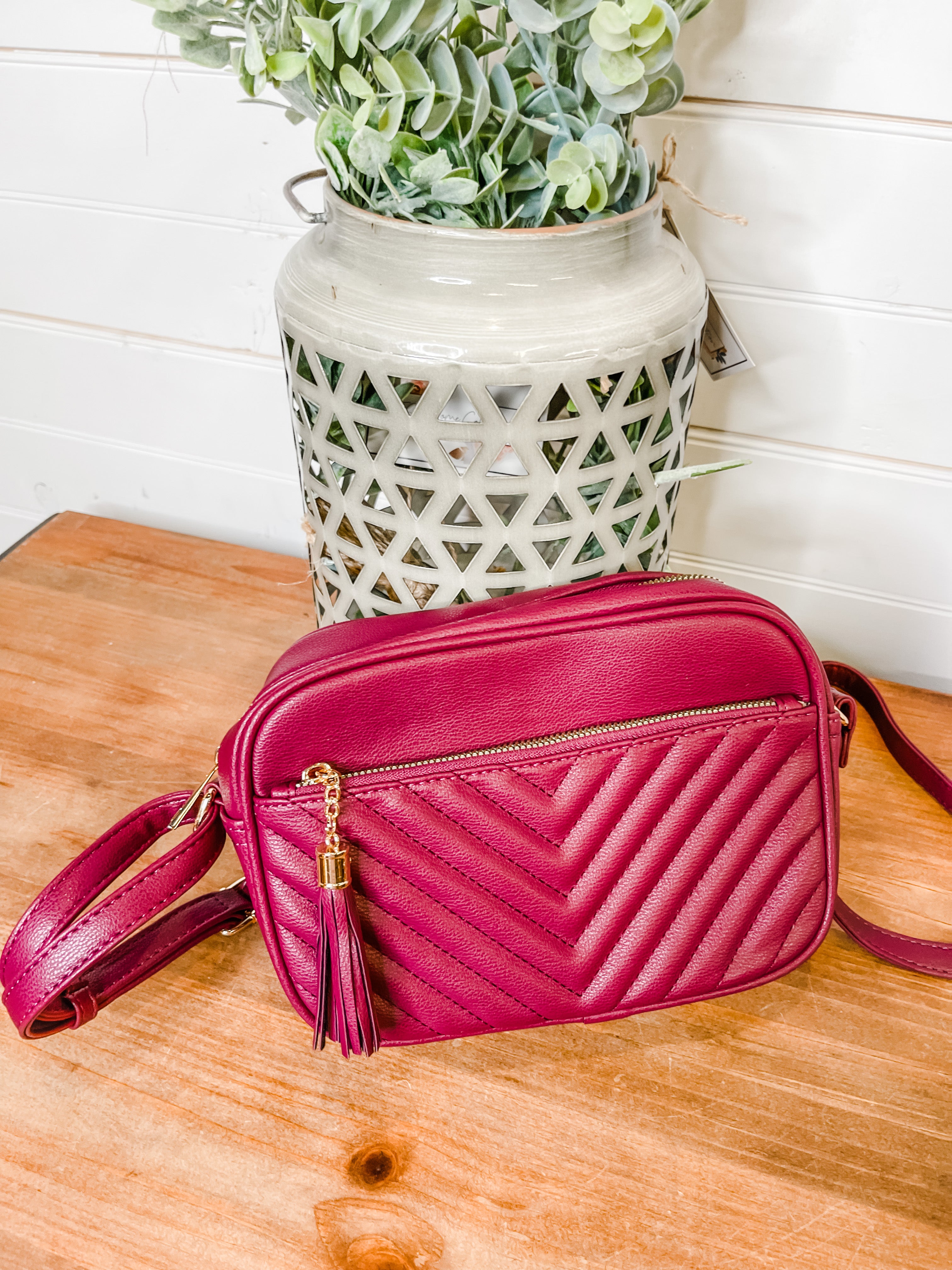 Chevron quilted best sale crossbody bag